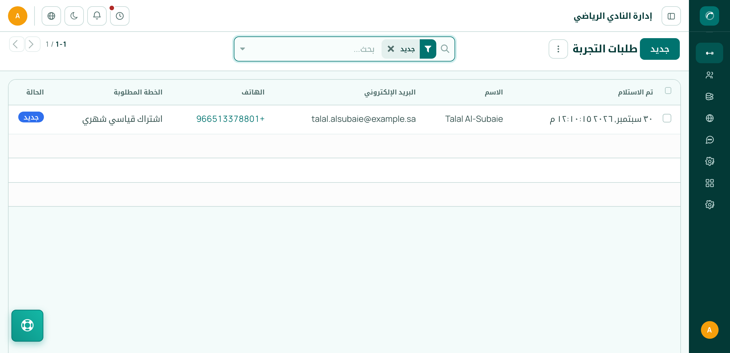 GymCompasor trial requests